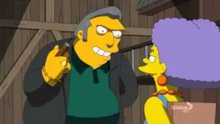 The Simpsons - Fat Tony and Selma FUNNY Kiss quote