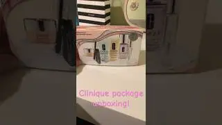 Clinique unboxing! #clinique #like #subscribe #beauty #skincare @pinkpalmpuff #5k