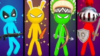 Stickman party 1 2 3 4 Players 2021 Gameplay MINIGAMES Walkthrough - BEST android GAMES