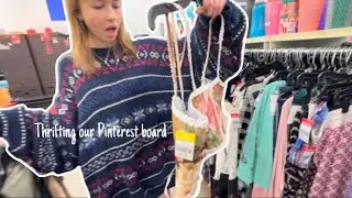 Thrifting our Pinterest board! + dollar tree galentines shopping (you won’t believe what we found)