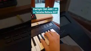 Fairlight CMI ARR1 on a Yamaha Reface DX #fairlight #refacedx #yamaha #rolandaira