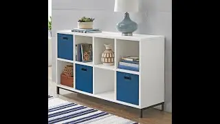 Better Homes & Gardens 8-Cube Organizer with Metal Base Guided Assembly