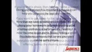 How to Find a Good Sydney Dry Cleaning&nbsp;Company