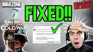 How To FIX COLD WAR CRASH DEV DISCONNECT SCAN ERRORS CALL OF DUTY WARZONE SEASON 1!