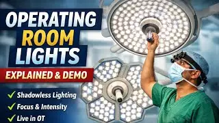 Operation Theatre Lighting System | Shadowless Surgical Lights Explained Practically #light #ott
