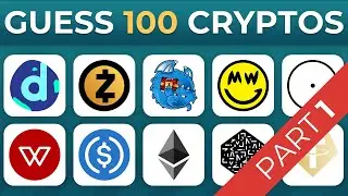 Guess 100 CRYPTOS in 3 Seconds! Part 1 | LOGO QUIZ