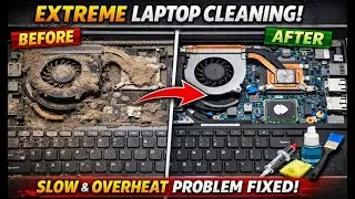 Overheating & Slow Laptop Repair | Full Open Cleaning, Fan Service & Thermal Paste Change