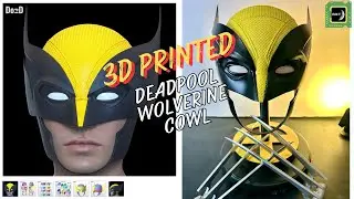 How to Make Wolverine Cowl From Deadpool 3, 3D Print Cosplay | Berto Made it!