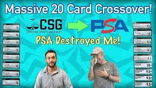 Does PSA Really Grade THAT Much Harder?!? 20 Card CSG to PSA Crossover Blind Reveal!