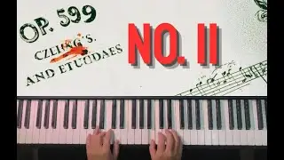 Czerny No.11 – Piano Finger Exercise | Slow Practice & Sheet Music