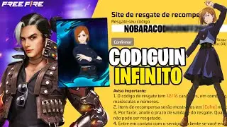 CORRE! COMO RESGATAR GR&Aacute;TIS O NOVO CODIGUIN INFINITO DA NOBARA! 2026 FREE FIRE ff