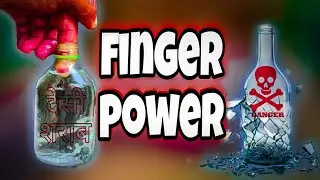 broke a glass bottle with one finger 🤯|| एक अंगुली से बोतल तोड़ दी ⚡⚡🔥||