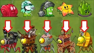 PvZ 2 Final Boss - Every Random Premium Plants Power-Up vs PvZ 2 All Final Bosses Fight!