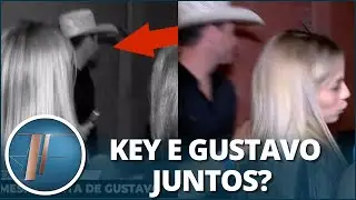 Que climão: Key Alves dá de cara com ex Gustavo: “Tudo bem; eu estou ótima”