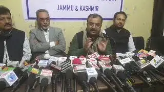 Stone Crusher Owners Association (J&K) president Ch. Vikram Randhawa addressed a press conference.