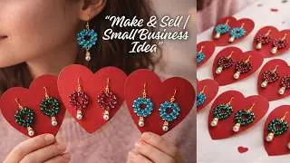 How to Make & Sell Valentine&rsquo;s Day Earrings 💝 | Small Business Jewelry Idea