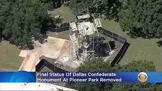 Final Statue Of Dallas Confederate Monument At Pioneer Park Removed