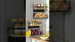 Magnetic Shelf for Fridge with Wood Lid, #beautifultools #plastictableware #kitchen