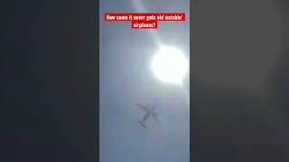 Airplane flies right through the sun! #airplane #photography #aviation