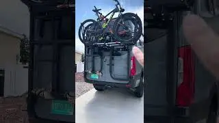 1Up Bike Tray Placement on Owl Vans B2B Rack for Mercedes Sprinter Vans #vanbuild #overland #diy