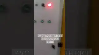 PVC roof sheet extrusion line.Черепица ПВХ линия производства.