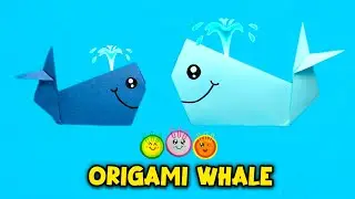 Easy Paper Whale Tutorial | How to Make a Cute Origami Whale