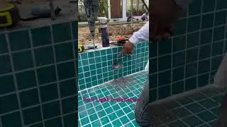 Pool Light Installation #construction  #swimmingpool #concrete #pool #poollights #jaccuzi
