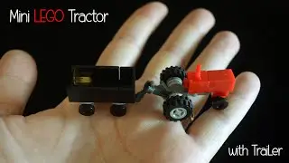 🚜 Mini LEGO TRACTOR & Trailer Tutorial with ONLY 23 BRICKS! (Easy MOC)