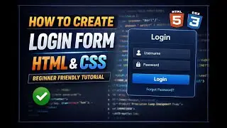 How To Create Login Form  HTML + CSS (Bootstrap Framework)#login #loginform #htmlcss #webdevelopment