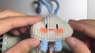 Hướng dẫn móc chiếc móc khoá hình đám mây|cloud crochet tutorial #crochet #moclen #handmade #mocdiy