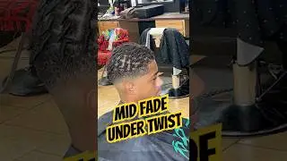 Mid Fade Under Twist in the Barbershop! #delandbarber #backtoschool #haircut #jayaruhcutz