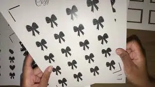My Black & White Coquette Bows Journal Spread