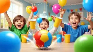 Mega Kids Play Game | Ball &bull; Cup &bull; Balloon 🎮 | Fun Learning for Kids