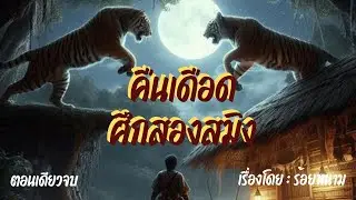คืนเดือดศึกสองสมิง - บทประพันธ์ : ร้อยหนาม #นั่งห้าง #ป่าอาถรรพ์ #เสือสมิง #ผี #นิยายเสียง