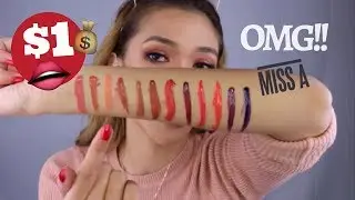 SHOP MISS A HAUL AND 1$ LIQUID MATTE LIPSTICKS