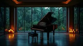 3 Hours Relaxing Sleep Music with Rain Sounds on the Windows - Healing Music, Stress Relief, Calming