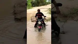 Water crossing in Havi Rain #viralshort #viralvideo skhvlogs #river #rohi #rain #reels #factshorts #