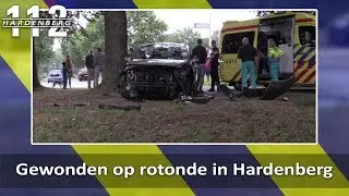 Gewonden op rotonde in Hardenberg
