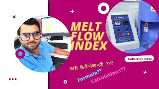 Melt flow index testing. PP material