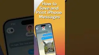 How to Save and Print iPhone messages