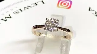 Classic hand-made rose gold solitaire diamond engagement ring that she'll adore ❤️