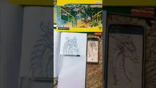 dragon pencil drawing
