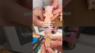 paint this aliexpress sonny angel w/me bc I didn't like the color I got #acrylicmarkers #blindbox