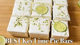 BEST Key Lime Pie Bars🍋&zwj;🟩Key Lime Bars That Melt in Your Mouth 😍