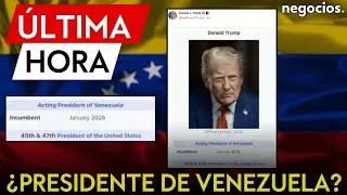 &Uacute;LTIMA HORA: Trump publica una foto como presidente de Venezuela y avisa: &ldquo;cero petr&oacute;leo a Cuba&rdquo;
