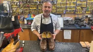 Church’s English Shoes Back Lining Repair at Shoe Healer Doncaster