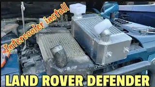 Land rover Defender 300 tdi Intercooler install and test drive.