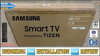 SAMSUNG UA32T4340BKXXL 2024 || 32 Inch Tizen Smart Tv Unboxing And Review || Complete Remote Demo