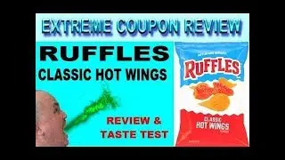 RUFFLES CLASSIC HOT WINGS POTATO CHIPS TASTE TEST PRODUCT REVIEW w/ NUTRITIONAL INFO IN DESCRIPTION
