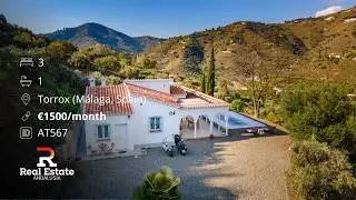 Country Villa for Long Term Rent near Torrox | Costa Del Sol | Private Pool | 3 Bedrooms